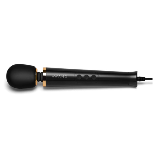 Le Wand Powerful Petite Plug-In Vibrating Massager - Black