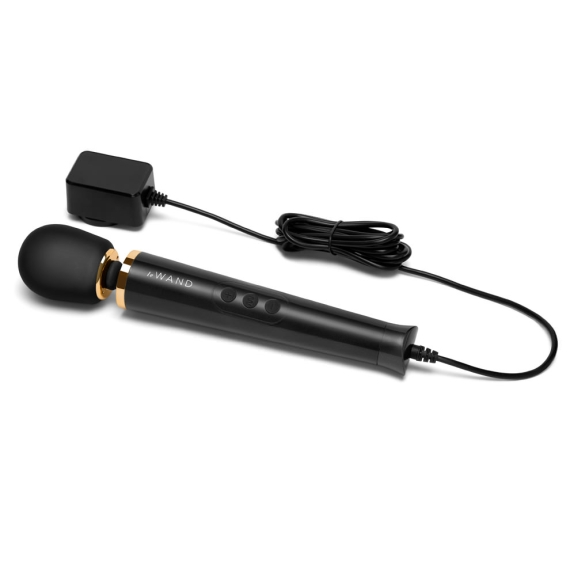 Le Wand Powerful Petite Plug-In Vibrating Massager - Black