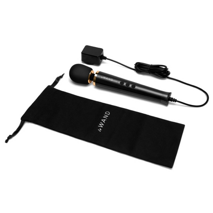 Le Wand Powerful Petite Plug-In Vibrating Massager - Black