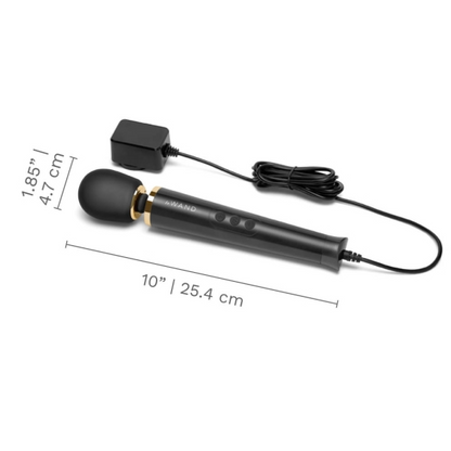 Le Wand Powerful Petite Plug-In Vibrating Massager - Black