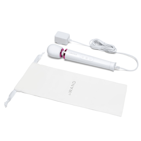 Le Wand Powerful Petite Plug-In Vibrating Massager - White