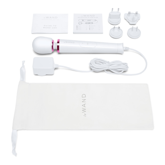 Le Wand Powerful Petite Plug-In Vibrating Massager - White