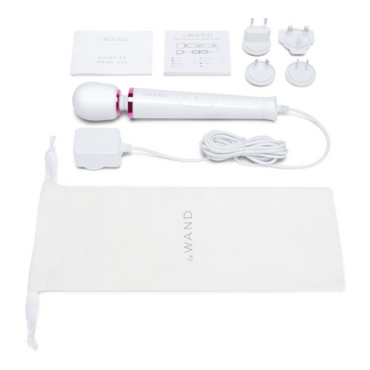 Le Wand Powerful Petite Plug-In Vibrating Massager - White