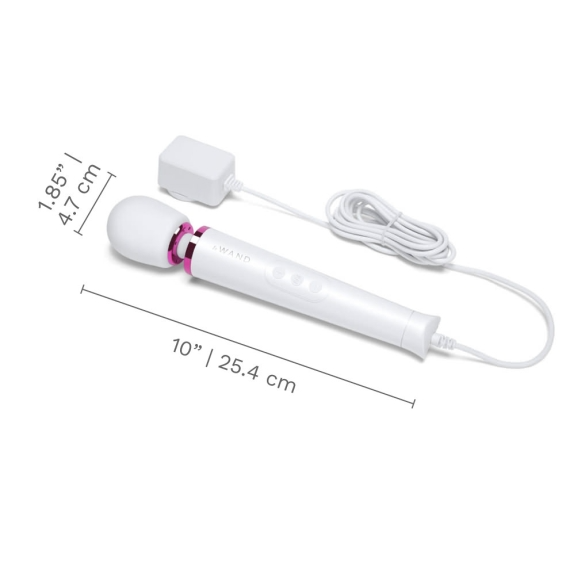 Le Wand Powerful Petite Plug-In Vibrating Massager - White