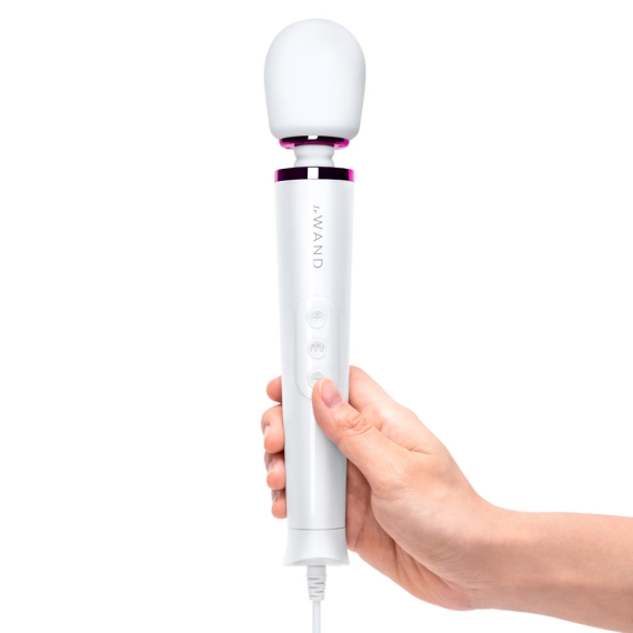 Le Wand Powerful Petite Plug-In Vibrating Massager - White
