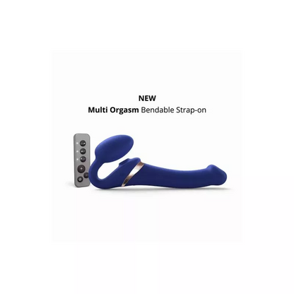 Strap On Me Multi Orgasm Bendable Strap-on - M - Fuchsia