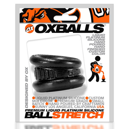 Oxballs Premium Liquid Platinum Silicone Ballstretcher - BLACK
