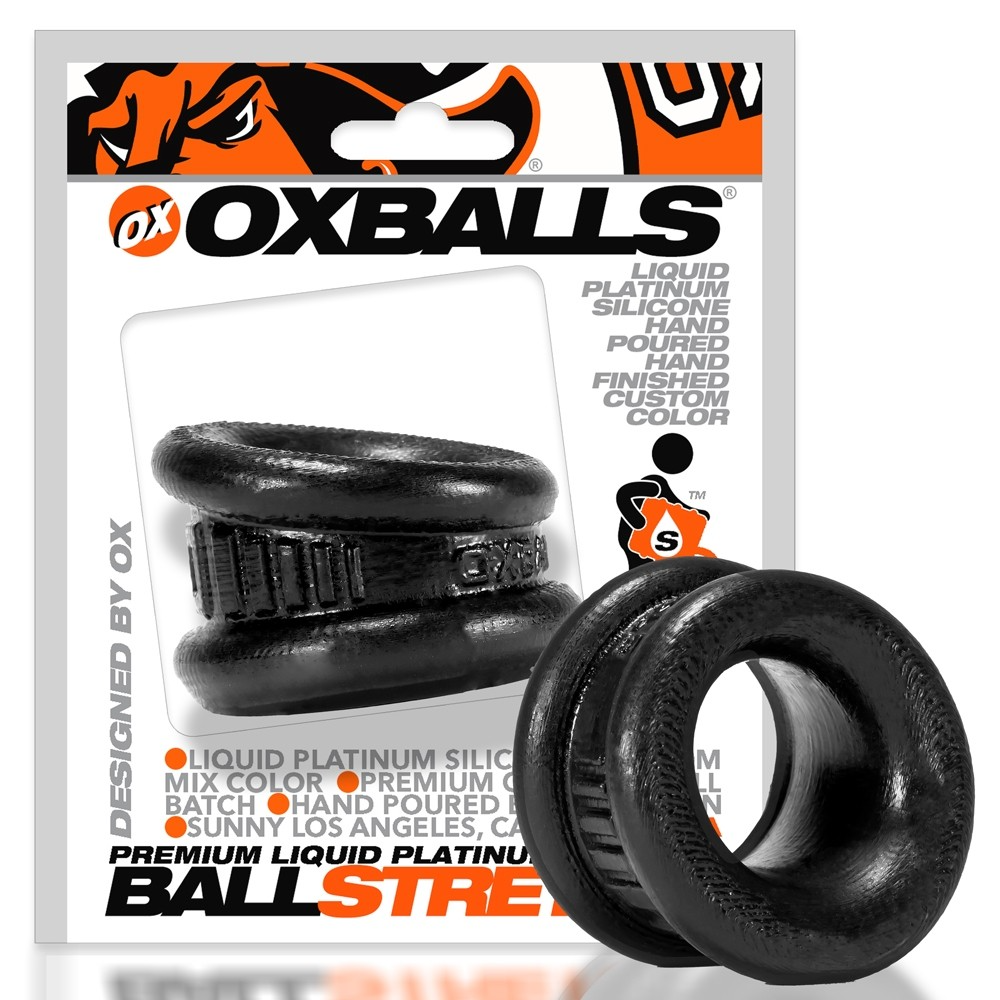 Oxballs Premium Liquid Platinum Silicone Ballstretcher - BLACK