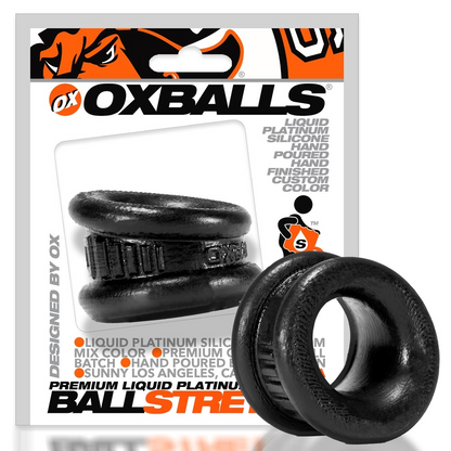 Oxballs Premium Liquid Platinum Silicone Ballstretcher - BLACK