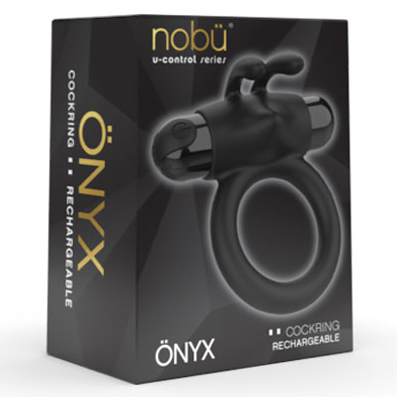 Nobu Onyx Rechargeable Cockring - Black