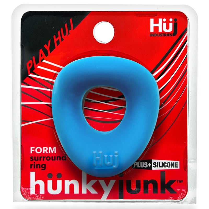 Hunky Junk FORM cockring, TEAL ICE