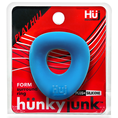 Hunky Junk FORM cockring, TEAL ICE