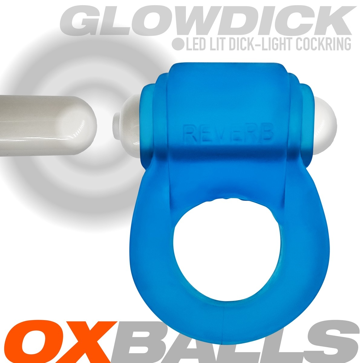 Oxballs Glowdick Cockring Blue Ice