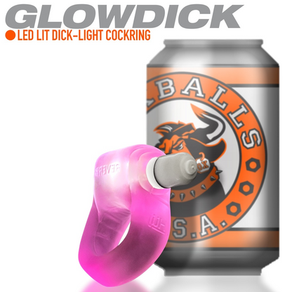 Oxballs Glowdick Cockring Pink Ice
