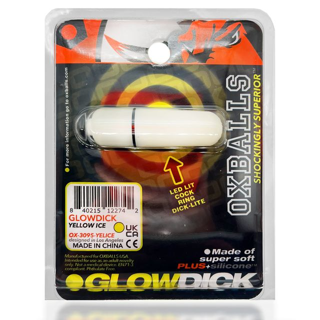 Oxballs Glowdick Cockring Yellow Ice