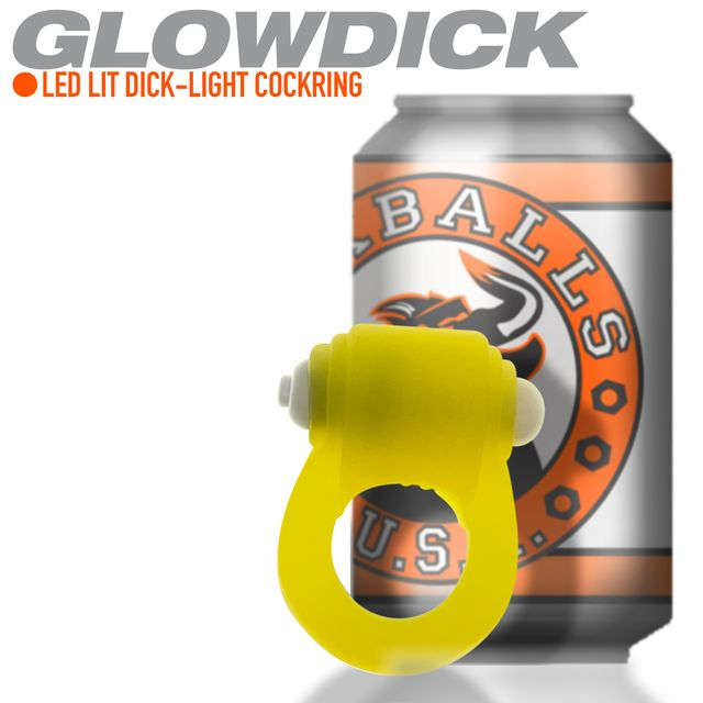 Oxballs Glowdick Cockring Yellow Ice