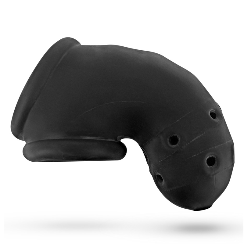 Oxballs Airlock Chastity Cage - Black Ice
