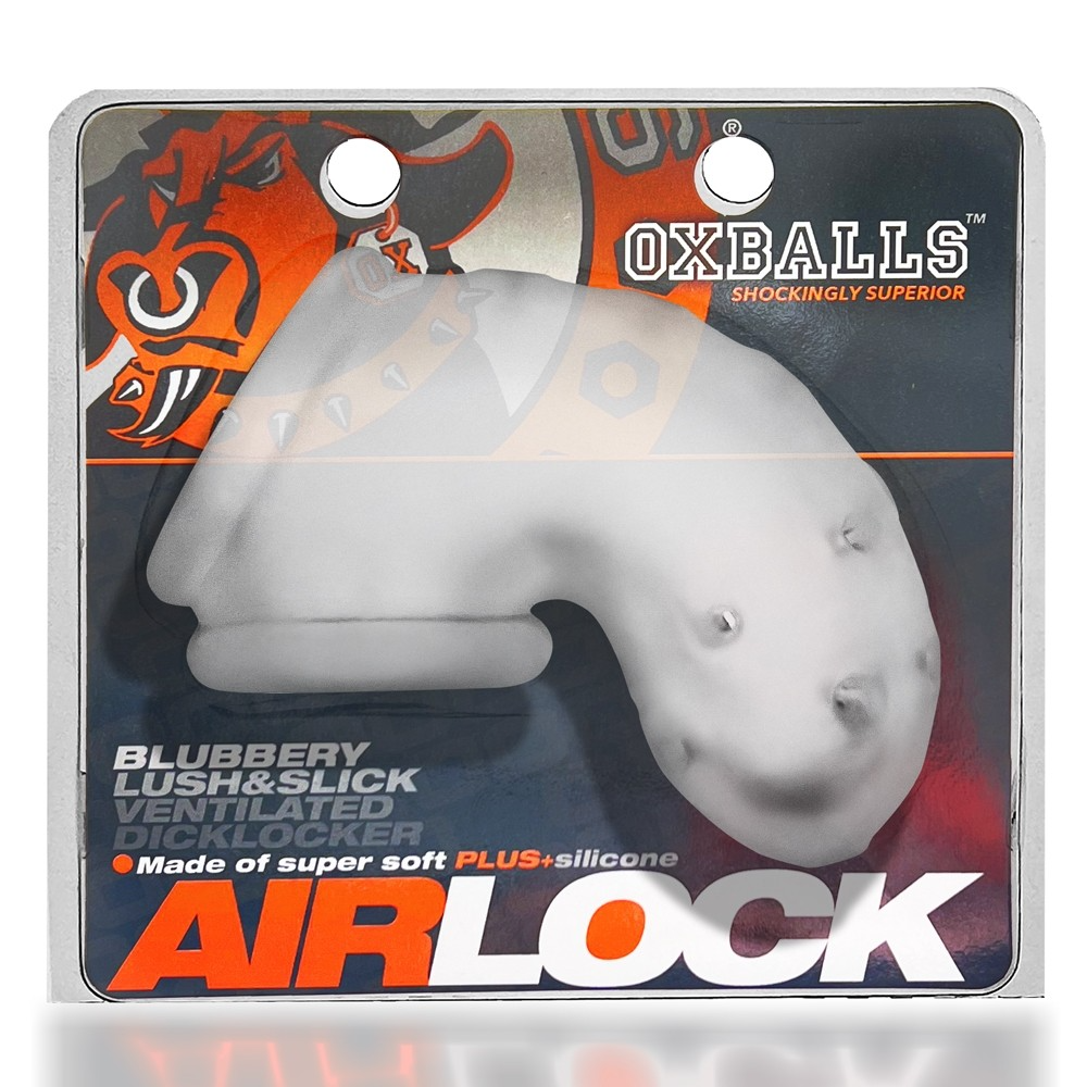 Oxballs Airlock Chastity Cage - Clear Ice