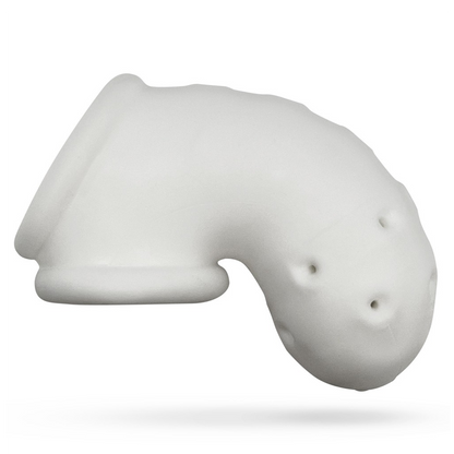 Oxballs Airlock Chastity Cage - White Ice
