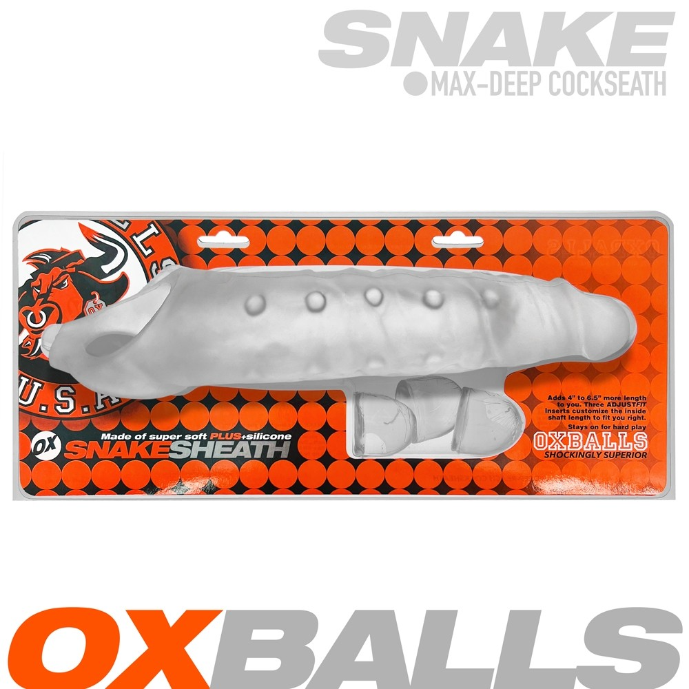 Oxballs Snake 11" Cocksheath - CLEAR ICE