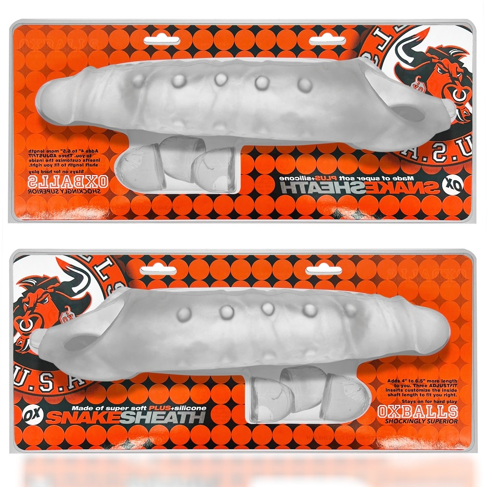Oxballs Snake 11" Cocksheath - CLEAR ICE