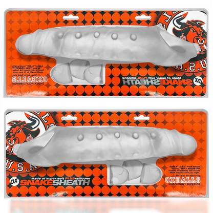 Oxballs Snake 11" Cocksheath - CLEAR ICE
