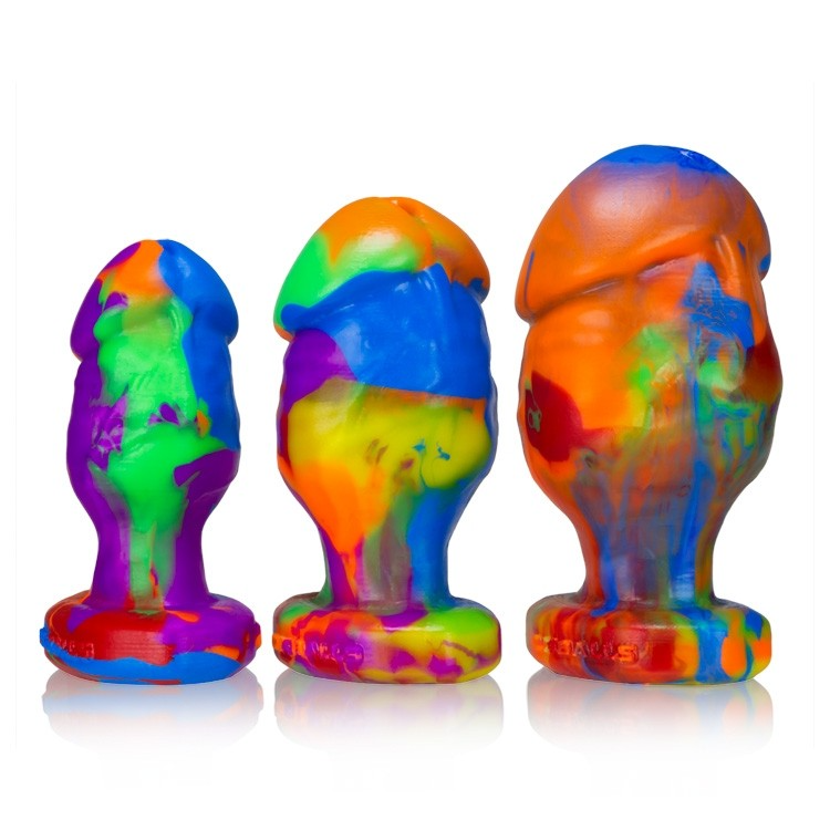 Oxballs Honcho Rainbow Silicone Plug Large