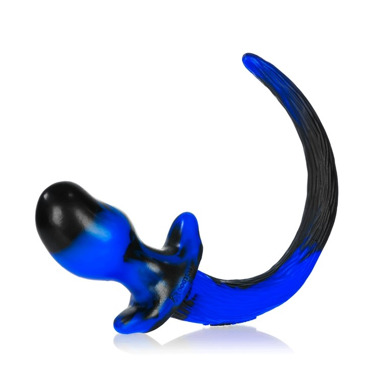 Oxballs Puppy Tail Bulldog Butt Plug - Police Swirl
