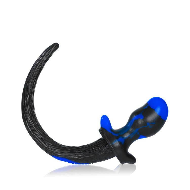 Oxballs Puppy Tail Bulldog Butt Plug - Police Swirl