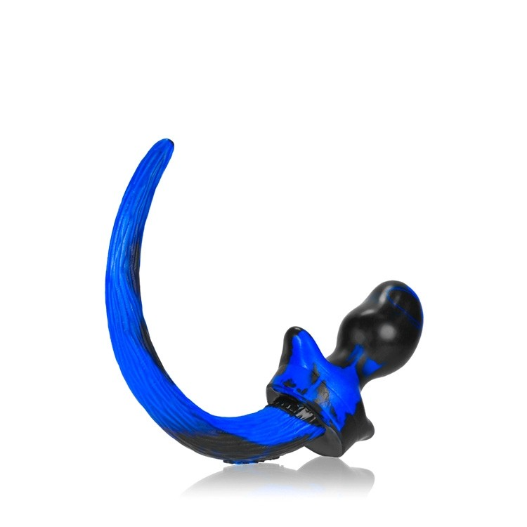 Oxballs Puppy Tail Bulldog Butt Plug - Police Swirl