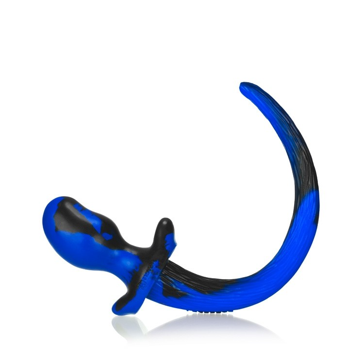 Oxballs Puppy Tail Bulldog Butt Plug - Police Swirl