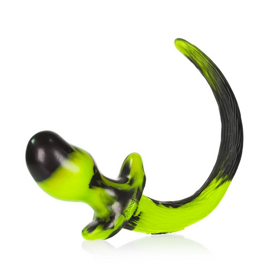 Oxballs Puppy Tail Beagle Butt Plug - Medium/Acid Swirl