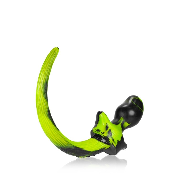 Oxballs Puppy Tail Beagle Butt Plug - Medium/Acid Swirl