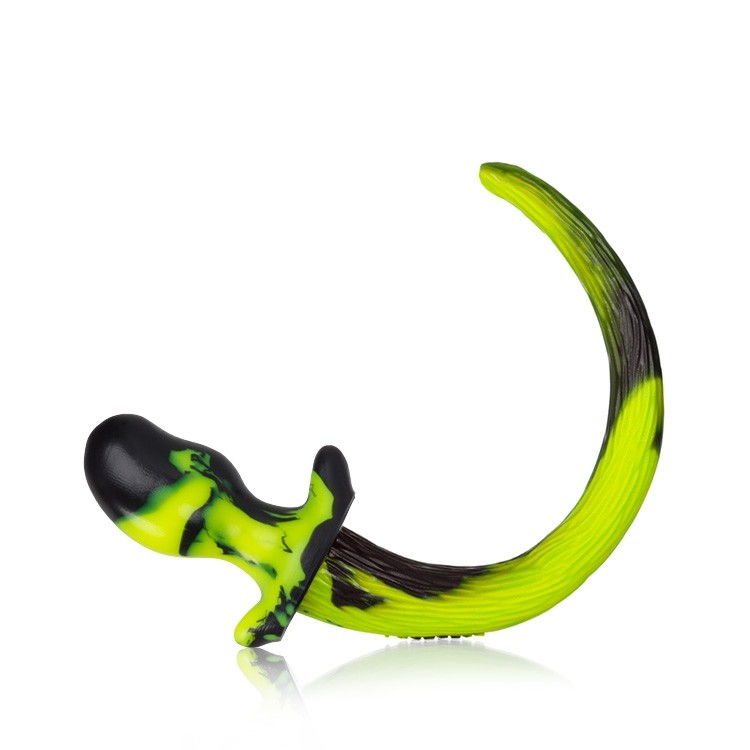 Oxballs Puppy Tail Beagle Butt Plug - Medium/Acid Swirl