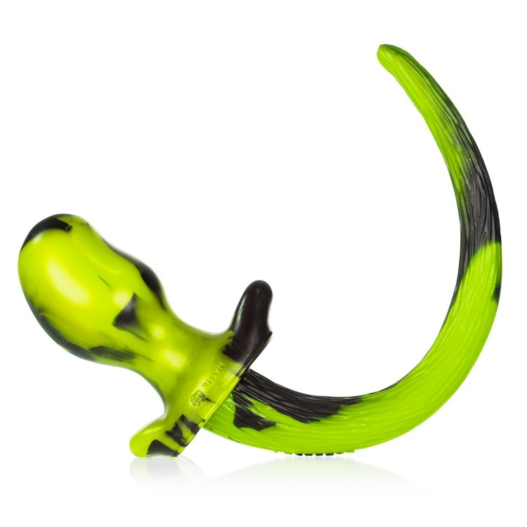 Oxballs Puppy Tail Beagle Butt Plug - Medium/Acid Swirl