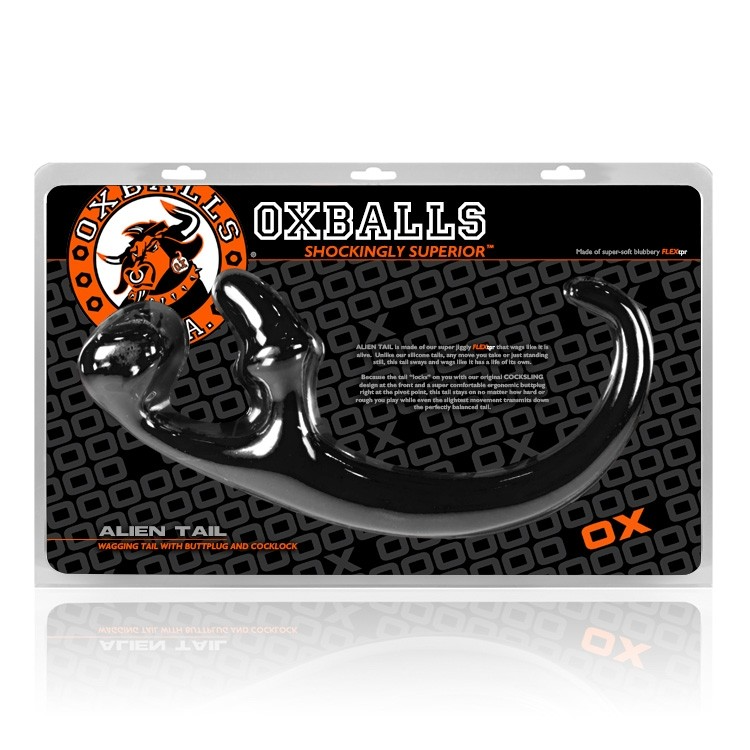 Oxballs Alien Tail Butt Plug - Black