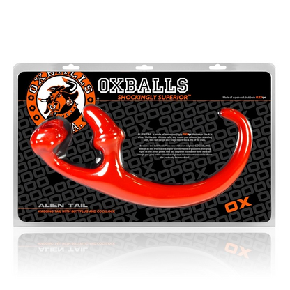 Oxballs Alien Tail Butt Plug - Red