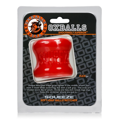 Oxballs Squeeze Soft-Grip Ball Stretcher Red