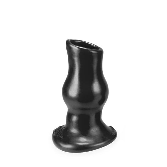 OxBalls PigHole Deep I Hollow Plug - BLACK - SMALL