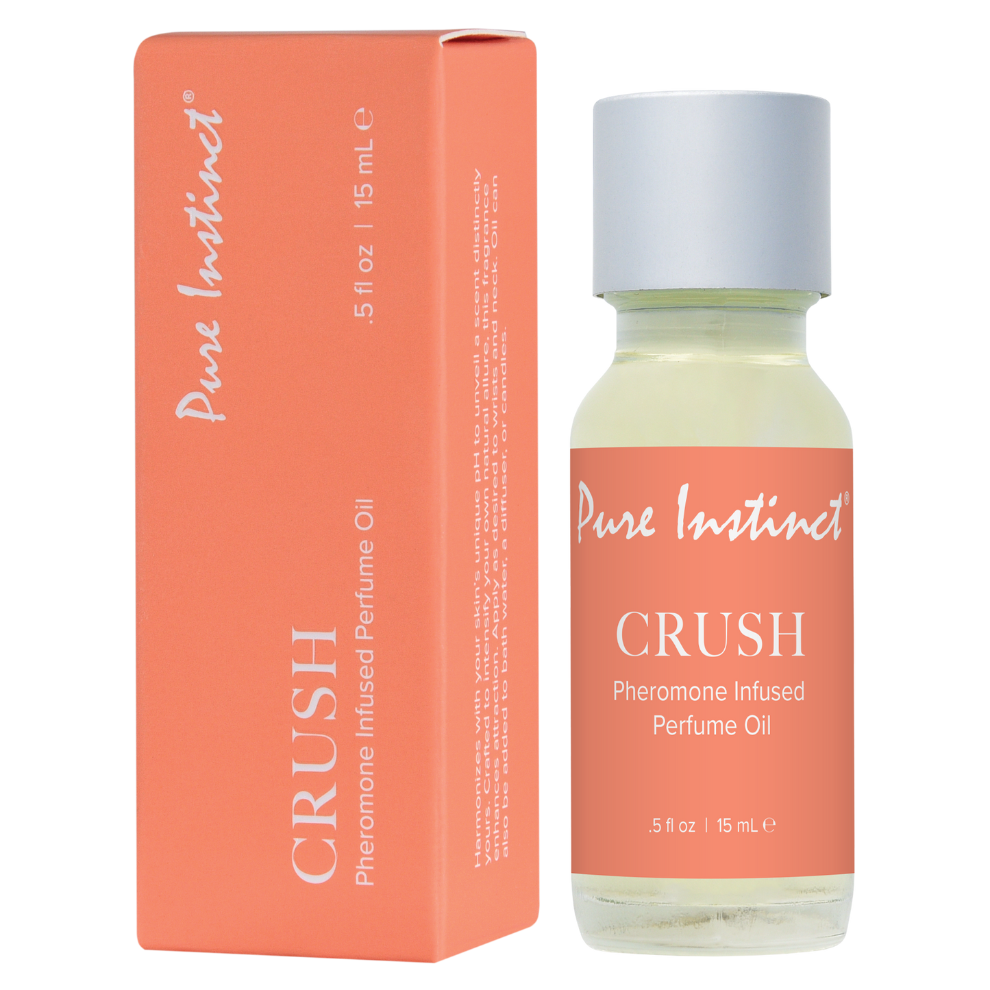 Pure Instinct Crush Pheromone Infused Perfume Oil .5oz | 15mL