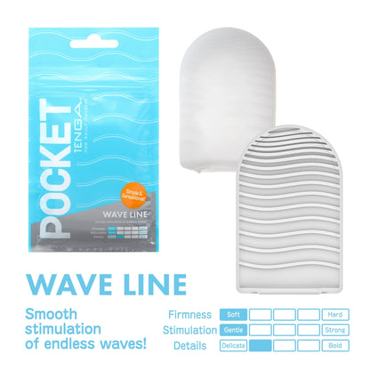 Tenga Pocket Masturbation Sleeve Wavy Line