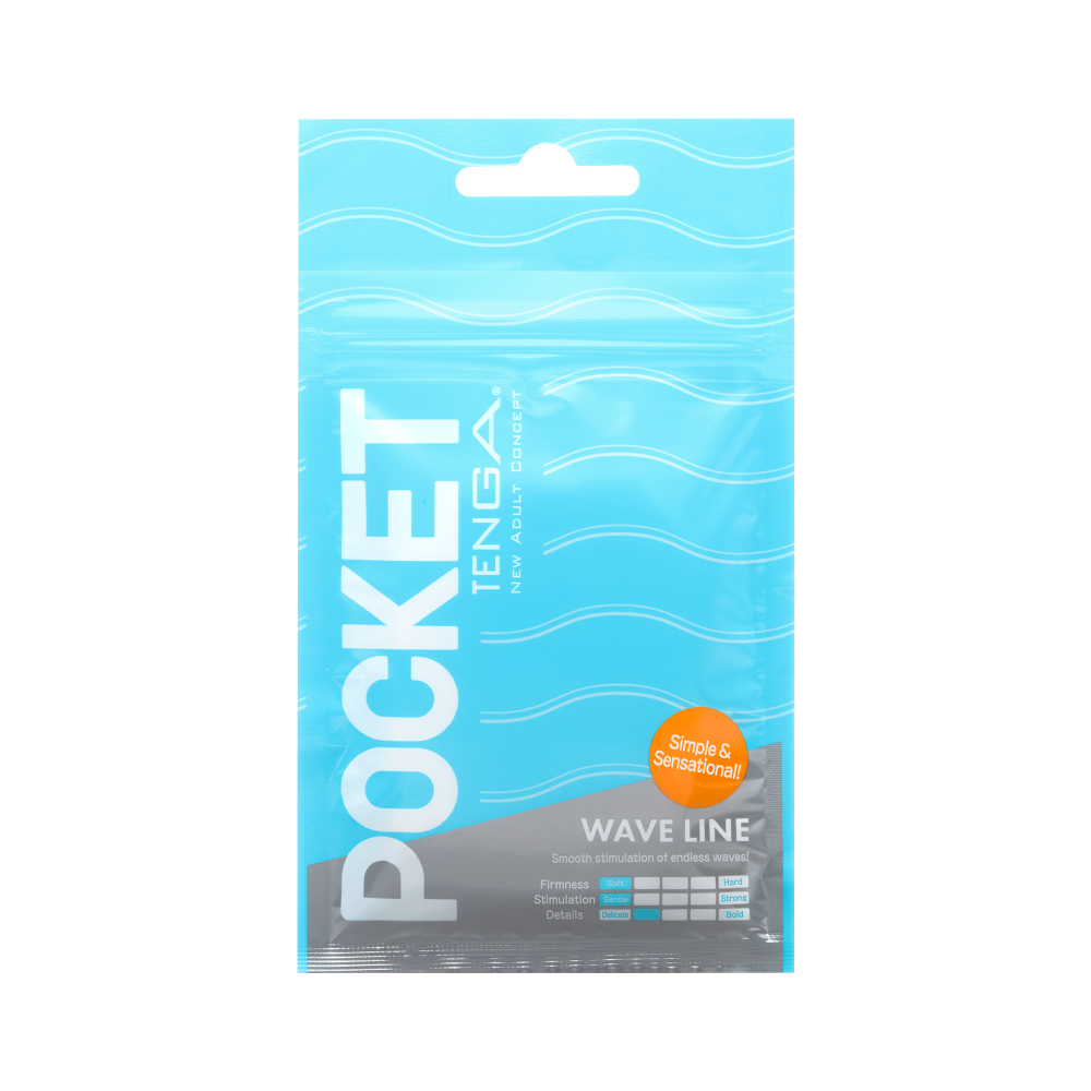 Tenga Pocket Masturbation Sleeve Wavy Line