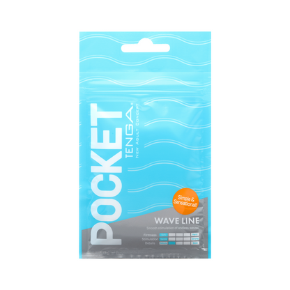 Tenga Pocket Masturbation Sleeve Wavy Line
