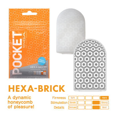 Tenga Pocket Masturbation Sleeve Hexa-Brick