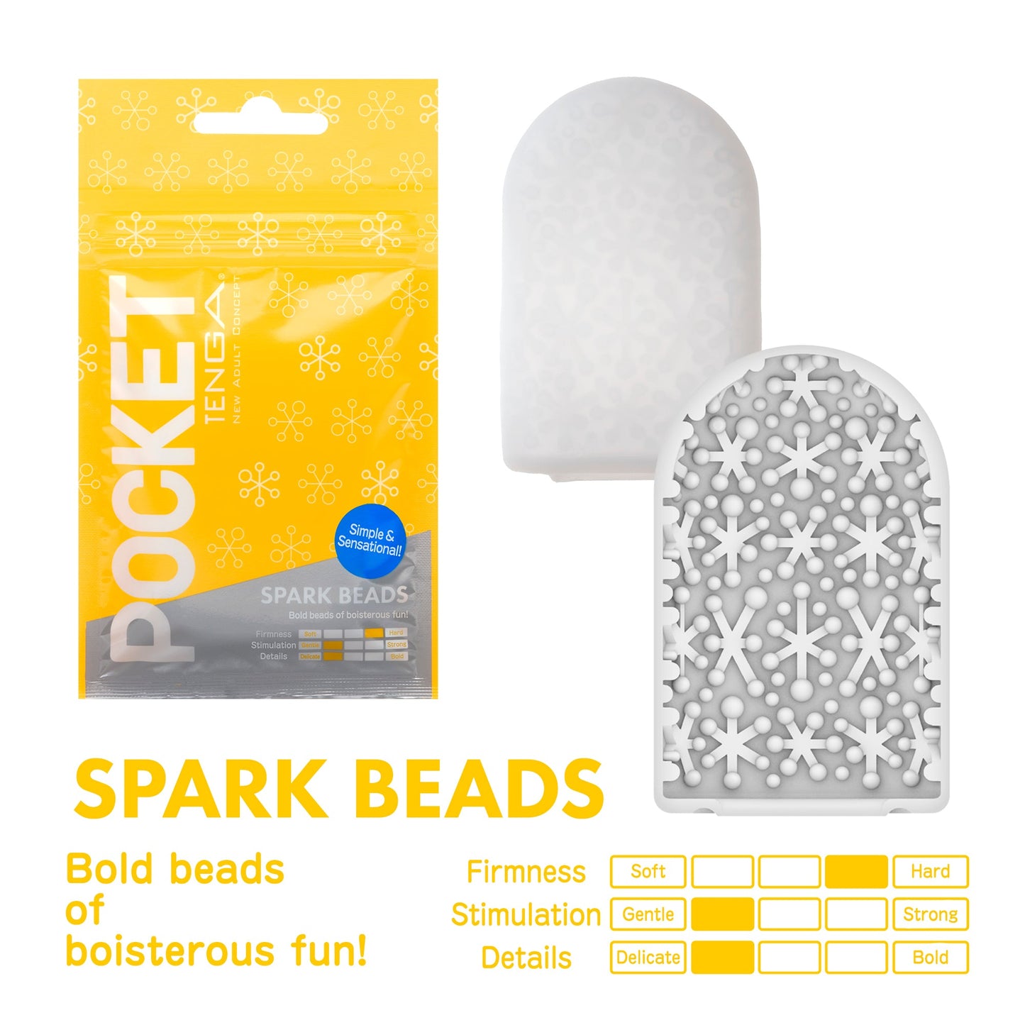 Tenga Pocket Masturbation Sleeve Spark Beads