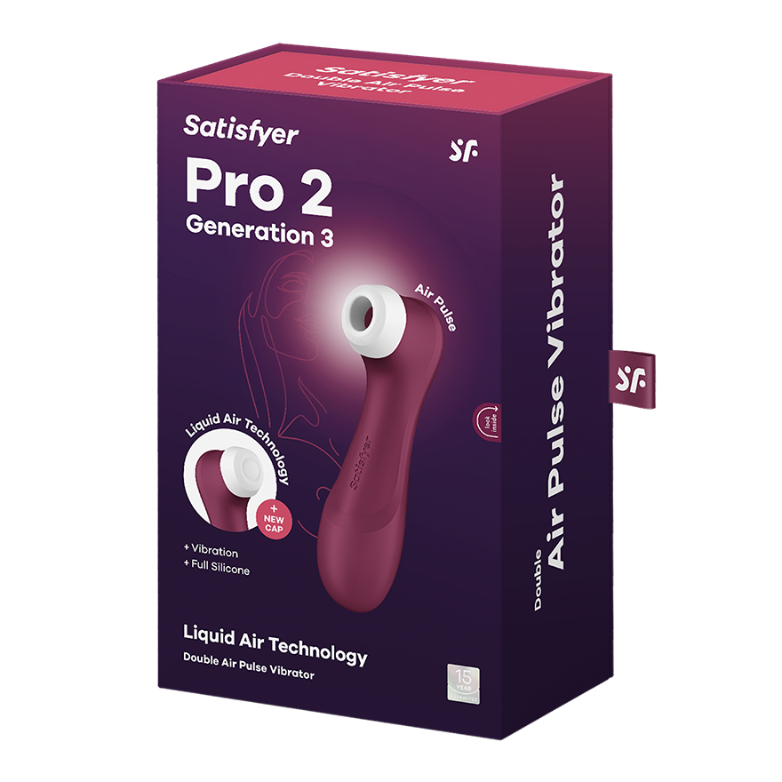 Satisfyer Pro 2 Gen 3 Clitoral Stimulator - Wine Red