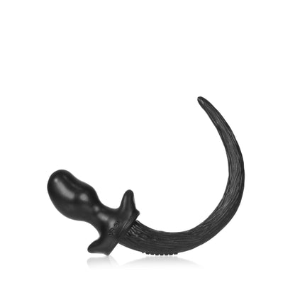 OxBalls Pug Puppy Tail Butt Plug BLACK Small