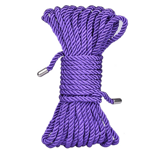Nobu Silk Bondage Rope Silver - PURPLE