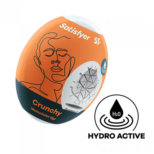 Satisfyer Masturbator Egg (Crunchy) Orange - Single
