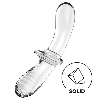 Satisfyer Double Crystal Glass Dildo - Transparent